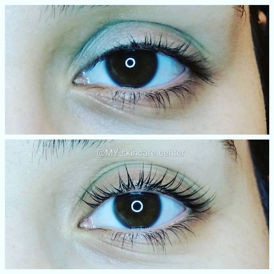 lash lift with tint  before & after